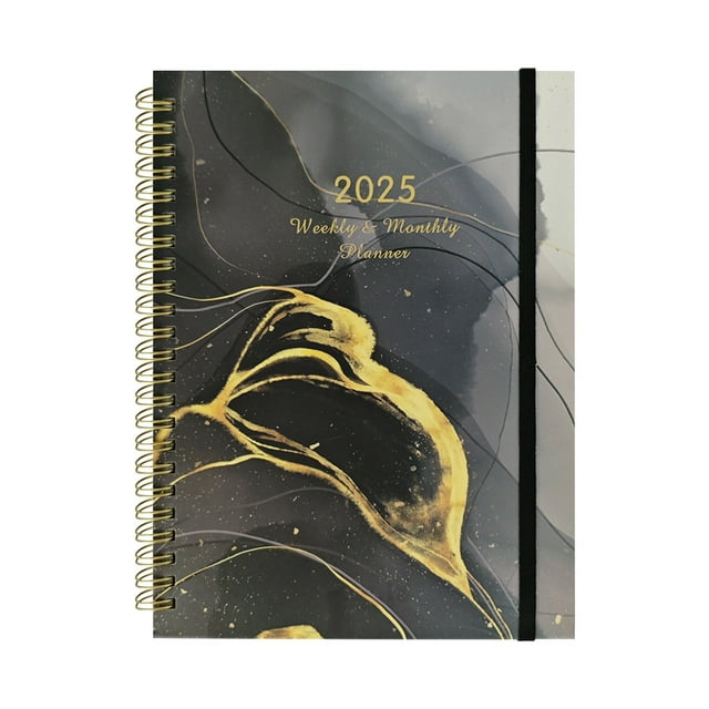 2025 English Schedule A5 Plan Book with Separating Pages Plan Notebook Coil Book