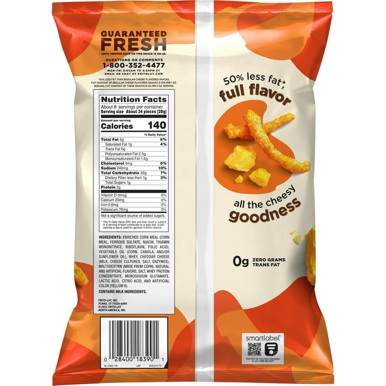Frito-Lay Cheetos Crunchy Hot, Flamin' Hot Cheese Puffs, Pack of 32, 2.75  oz, Gluten Free at