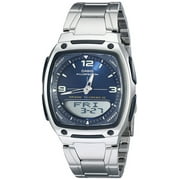 Casio Men's Stainless Steel Analog-Digital Sport Watch, Blue Dial AW81D-2AV