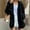 Black, variant on Yigetop Zip up Hoodie Women Oversized Lightweight Casual Sweatshirt Full Zip Closure Soft Comfy Ladies Jackets with Zipper Hood & Pockets Daily Wear Black L