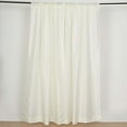 thumbnail image 6 of Efavormart 2 Pack | Ivory Polyester Drapery Panels With Rod Pockets, Photography Backdrop Curtains, 5ftx8ft - 130 GSM, 6 of 6