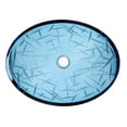 thumbnail image 3 of Blue Crystal Oval Glass Vessel Sink, 3 of 6