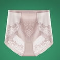 thumbnail image 2 of Ashirexll High Waisted Underwear for Women, Ladies Underwear Panties, Floral Lace Mid Waist Tummy Control Hip Lifting Breathable Panties, 2 of 3