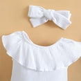 thumbnail image 5 of FDDMis Baby Shower Outfit Girls White Outfit Little Girl Clothes Baby Sweatshirt Romper Black Leotard Girls Baby Bear Onesie for Baby Girl Girls Pajamas 2t Pajama Dress for Girls 2 Piece Sets, 5 of 6