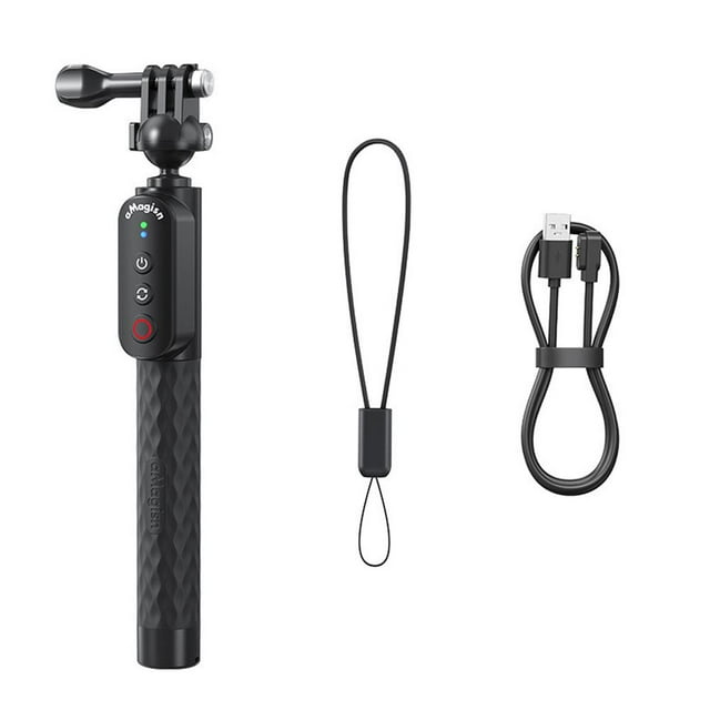 Remote Control Selfie Stick, Lightweight Bluetooth Rechargeable Selfie Stick with Waterproof Remote Control for Underwater Photography, Action Camera & Smartphone