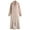 Nude, variant on Richie House Women Fleece Robe Plush Long Zip Front Warm Soft Zippered Bathrobes S-3XL RHW4047