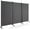 Grey, variant on WYDK Room Divider Large Single Panel, 73''W x 73''H Privacy Screen with Lockable Wheels, Rolling Room Divider Panel for Home Office Studio, Partition Fabric Wall Divider for Room Separation, Black