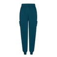 thumbnail image 5 of Resivox Women Scrubs Sets Plus Size Jogger Scrubs Stretchy V Neck Yoga Scrub Pants and Tops Medical Uniforms Nurse Uniforms Med Couture Scrubs Blue 2XL, 5 of 5