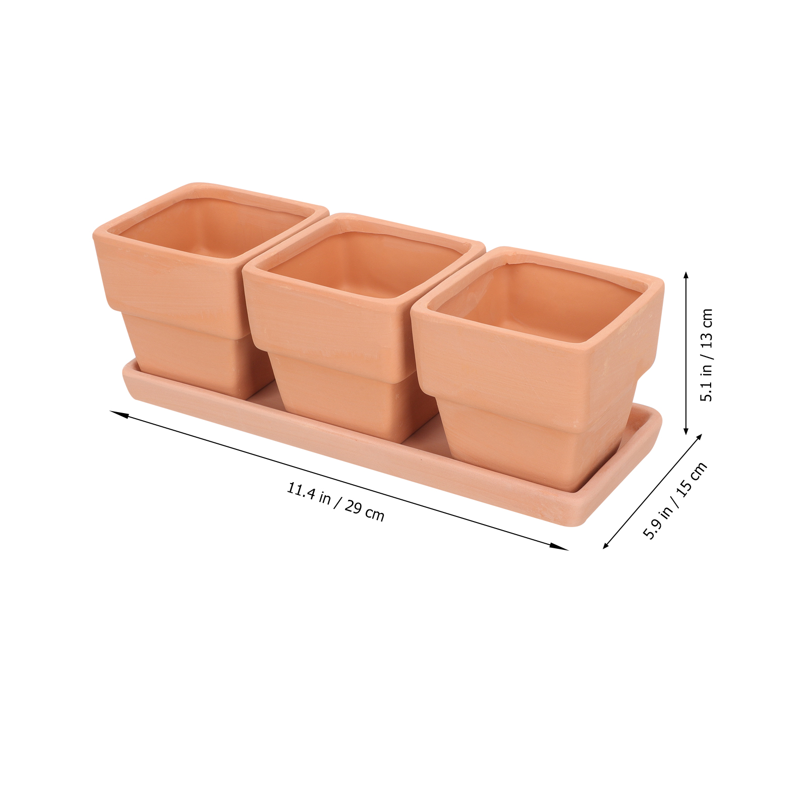 1 Set of Flower Pot Household Flowerpot with Drainage Window Boxes for Window Sills Outdoor