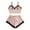 Pink, variant on Your-Sty Women Casual 2 Piece Pajama Set Ruffle Trim Cami Top and Shorts Sleepwear Set