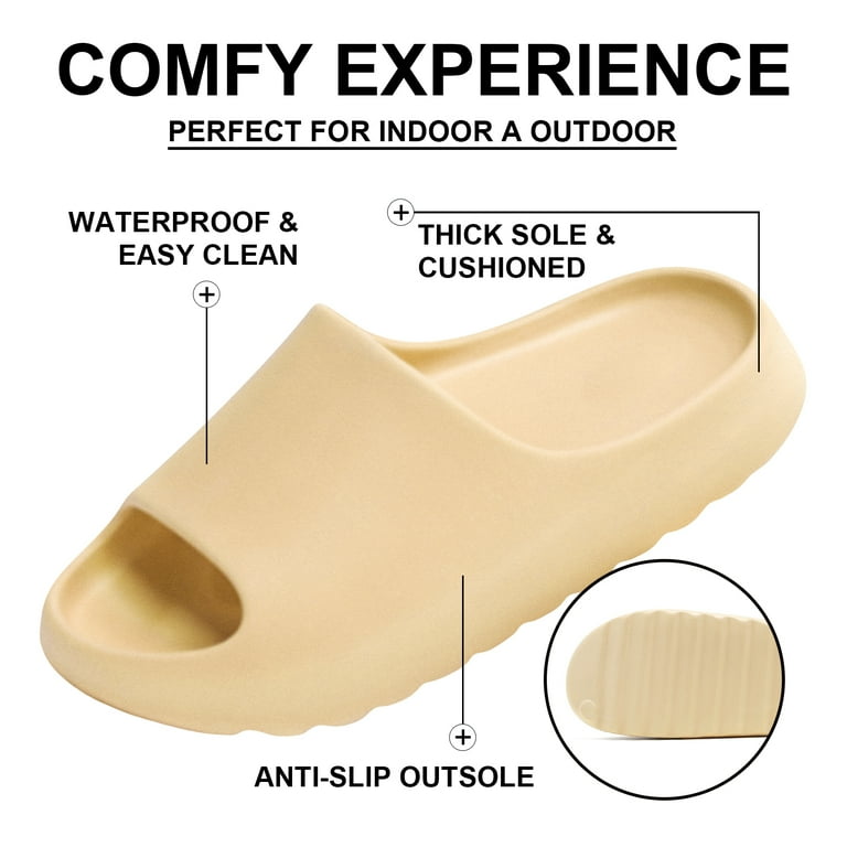 HSBDNZQ Platform Pillow Slides Women Unisex Lightweight Open  display picture 1