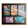 thumbnail image 3 of 14x16 Natural Wood Collage Frame w/ Black Mat for 5 Pictures - 5x7 Photos, 3 of 7