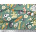thumbnail image 3 of Soimoi Green Cotton Duck Fabric Mixed Vegetable Fabric Prints By Yard 42 Inch Wide, 3 of 3