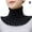 Black, variant on EIRZNGXQ Knitted False Collar, Womens Knitted Fake Collars Elastic Turtleneck Fake Collar Winter Neck Warmer Ruffle Collar