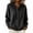 Black, variant on Edvintorg Cardigan Sweaters for Women Plus Size Long Sleeve Button Down Drawstring Hooded Knit Cardigans Womens Trendy Clothes S-3XL Gray
