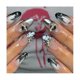 thumbnail image 3 of Uñas postizas con punta de ataúd larga, color gris plateado y láser, uñas postizas desmontables para manicura casera, como se muestra, 3 of 5