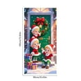 thumbnail image 3 of Christmas Door Cover 185*90/180*90Cm,Christmas Door Curtain Ensigns Outdoor Photo Christmas Day Party Elves Celebration Decoration Background Hanging Decoration Hanging Fabric, 3 of 6