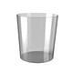 thumbnail image 1 of Cubo de basura transparente moderno redondo para residuos de papel, contenedor de basura para Gris S, 1 of 9