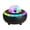 Black, variant on White Star Projector Night Light with Bluetooth Speaker, USB Powered Mood Lamp for Bedroom, Remote Control LED Light for Ceiling and Wall