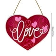 thumbnail image 3 of Mrzhqd The Of Valentine'S Day With This Exquisite Wooden Hanging Plaque: A Symbolic Of Your Love Valentines Day Decor Gift, 3 of 6