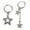 B, variant on Gothic Punk Metal Earrings Silver Color Star Crosses Pendientes Fashionable Rock Ear Jewelry for Women Men