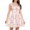001 Pink, variant on Hvot&aat Floral Corset Dress for Women Spaghetti Straps Short Mini Floral Lace Bustier Dress Lace Square Neck Mini Sundress