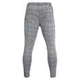 thumbnail image 4 of Gvmfive Men's Side Striped Stitching Check Print Pockets Zipper Skinny Jogger Pants, 4 of 5
