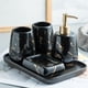 thumbnail image 3 of Juego de Accesorios de Baño Macarena 5 Piezas Dispensador de Loción Jabonera Negro, 3 of 7