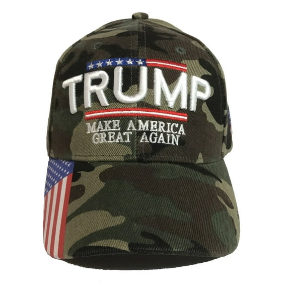 Trump Hat Make America Great Again – MAGA Hat with American Flag - Donald Trump 2024 Baseball Cap - Camo 2024