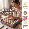 thumbnail image 3 of 120 Pcs 4" x 4"(10cm x 10cm) Fabric Scraps Printed Patchwork Squares for DIY Sewing Quilting Scrapbooking Crafts, 3 of 8
