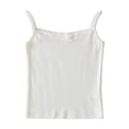 thumbnail image 4 of Jewelreauty Spaghetti Strap Tank Top Women Cotton Sleeveless Slim Fit Crop Tops Casual Basic Cami Shirts (M, White), 4 of 5