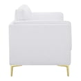 thumbnail image 4 of Modway Kaiya Modern Polyester Fabric Sofa with Gold Metal Leg in White, 4 of 9