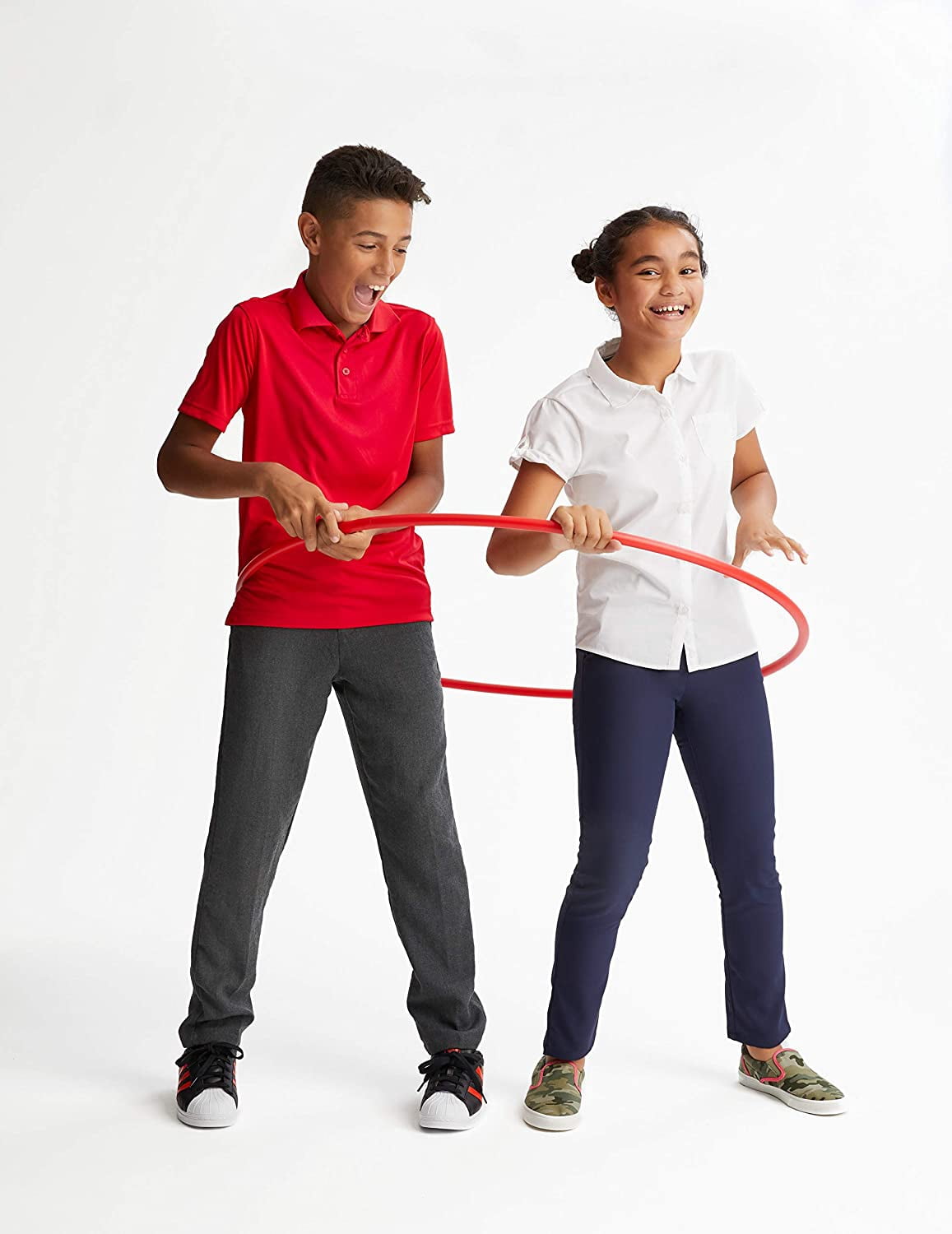 French Toast Boys 4-20 School Uniform Short Sleeve Stretch Moisture Wicking Polo Shirt