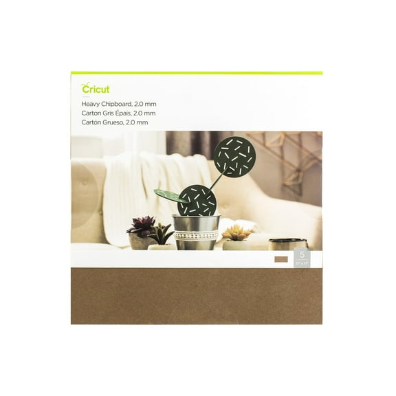 Cricut Chipboard, Natural - 2.0 mm, 11" x 11"