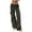Gray, variant on LLYwey Khaki Cargo Pants for Women Ladies High Waist All Straight Leg Wide Leg Pants Jeans New Full Length Pants Trousers Regular Fitted Black L