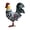 C, variant on Metal Rooster Decoration Rustic Outdoor Roosters Statue Hand-Painted Iron Chicken Garden Sculpture for Easter Yard Lawn Party Farmhouse Decor