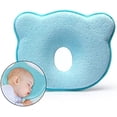 thumbnail image 4 of Almohada para Bebe, Almohada Bebe Previene Síndrome Cabeza Plana Plagiocefalia, Cojines para Bebe Recién Nacido, Espuma de Memoria Suave, para Bebés de 0 a 12 Meses (Azul), 4 of 5