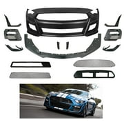 Front Bumper Cover Conversion Replacement For 2018-2023 Ford Mustang GT500 Style