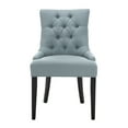 thumbnail image 3 of SAFAVIEH Abby 19''H Tufted Side Chair, Set of 2, Sky Blue/Silver Nail, 3 of 7