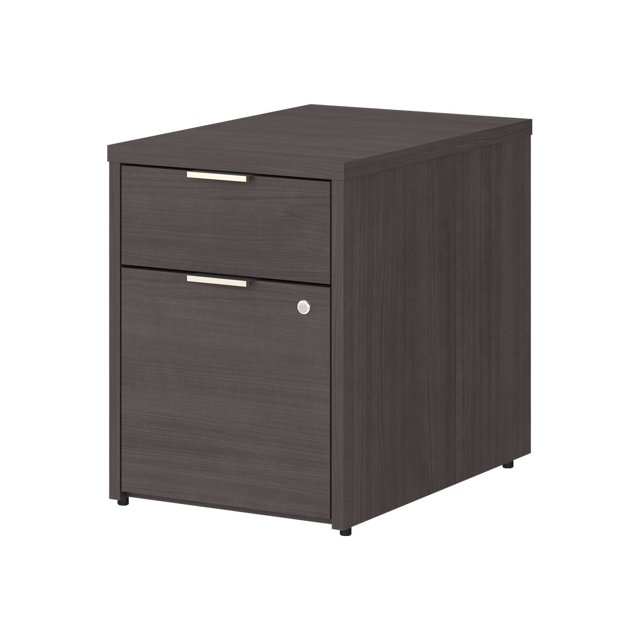 Bush Business Furniture JTF116SGSU 16 x 24 x 21 in. Jamestown 2-Drawer File Cabinet - Assembled - Strom Gray