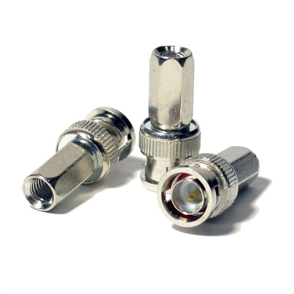 25 pack Twist on BNC Male Connector Adapter for RG59 Coax Cable CCTV Camera