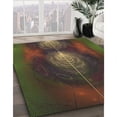 thumbnail image 2 of Ahgly Company Indoor Round Patterned Red Novelty Area Rugs, 7' Round, 2 of 6