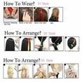 thumbnail image 6 of SEGO Party Highlights Clip in Colored Hair Extensions Colorful Hair Extensions Straight/Curly Synthetic Hairpieces, 6 of 6