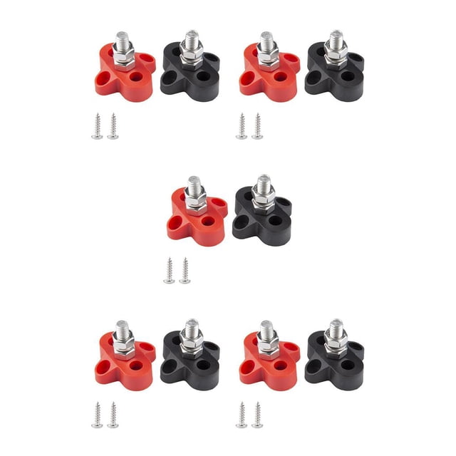 Kenally 2 piezas de bloques de terminales M8 para coche, pernos de conexión de de camión, accesorios de conector, piezas de Type2 NO2