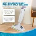 thumbnail image 6 of 6 Pack Steam Mop Pads Replacement for Bissell Powerfresh Steam Mop 19405 1940W 1440 1544A 1806 18067 2075 Series, Model 1940 5938 19402 19408 19409, Microfiber Washable, Reusable, 6 of 7