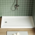 thumbnail image 1 of Shower Base Pan 60x32 Inch - Non-Slip Left Drain, White for Bathroom, 1 of 8