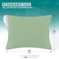 thumbnail image 2 of Utopia Bedding Waterproof Pillow Protector Zippered (2 Pack) Standard Sage– Bed Bug Proof Pillow Encasement 20 x 26 Inches, 2 of 8