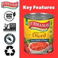 thumbnail image 4 of (2 pack) Furmano's Italian Style Diced Tomatoes with Basil Garlic & Oregano 28oz, Can, 4 of 9