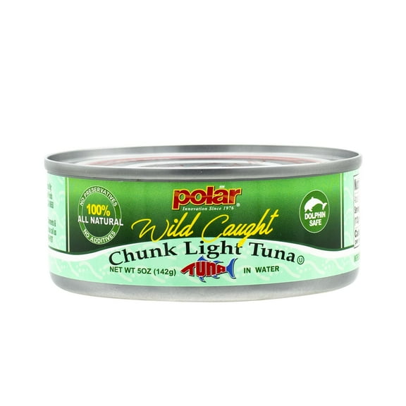 MW Polar All Natural Chunk Light Tuna in Water 5 oz Can (Pack of 12)