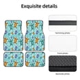thumbnail image 5 of Sikiie Turtles And Sea Car Foot Mat Set of 4 Pieces Basics Universal Fit Rubber Carpet Floor Mats For Car SUV Van & Truck, 26.8"L x 17.3"W (Front), 13"L x 17.3"W(Rear), 5 of 6